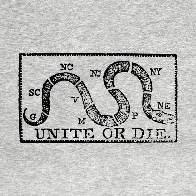 1774 Unite or Die by historicimage